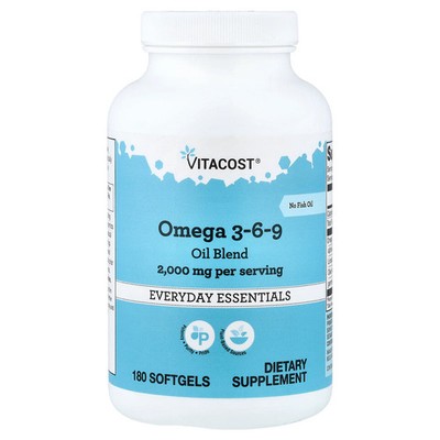 Omega 3-6-9 Oil Blend, 180 Softgels (1,000 mg per Softgel)