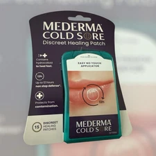 Mederma Cold Sore and Fever Blister Treatment Discreet Healing Patch, 15 Ct NIP