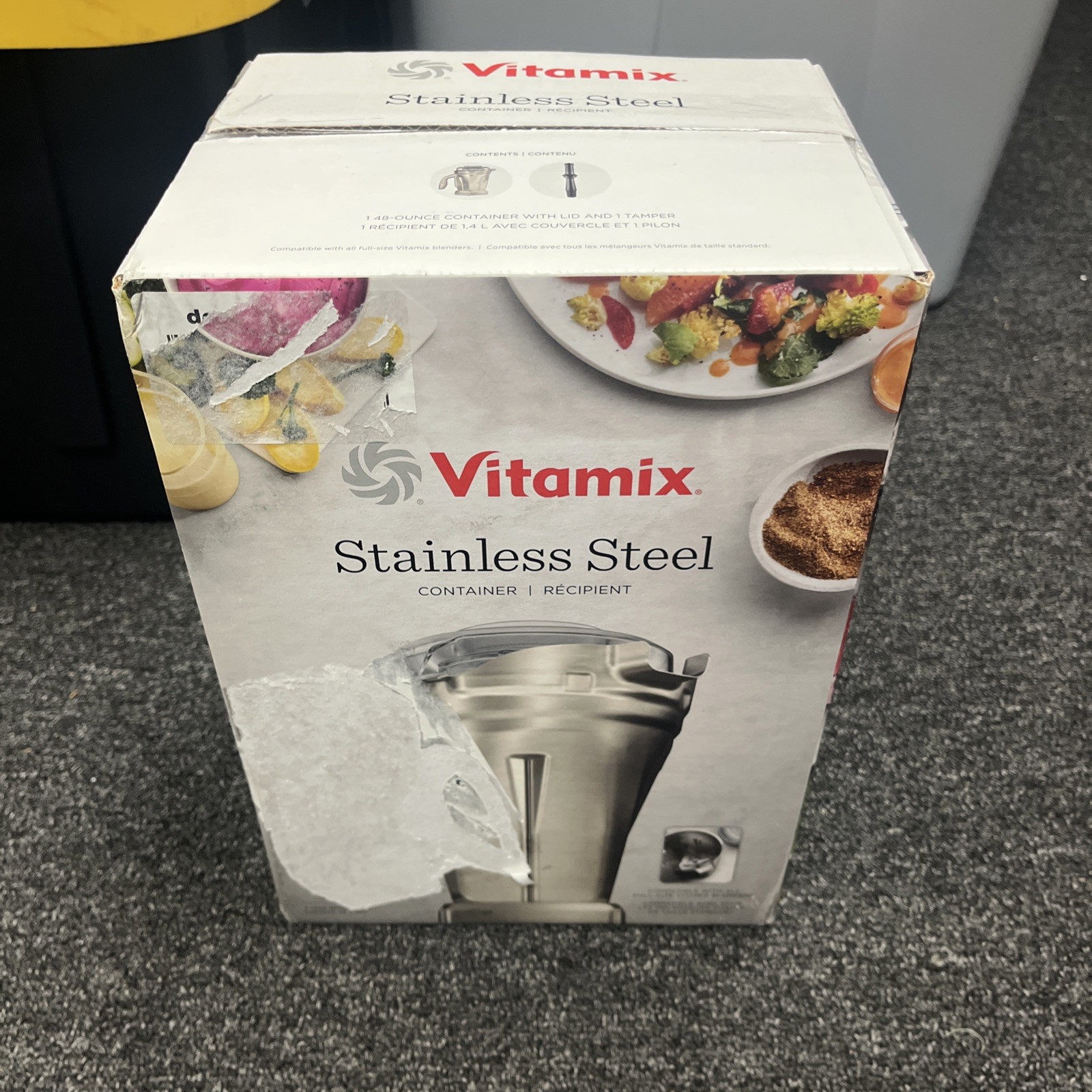 Genuine Vitamix NEW 48Oz Stainless Steel Container for Full-Size Vitamix Blender