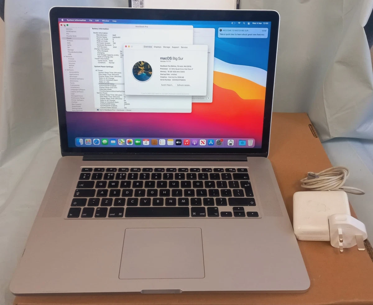 2015 Apple MacBook Pro 256GB Hard Drive Laptops for sale | eBay UK