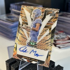 🔥2023 Leaf Valiant Tiger Stripe Autograph Drake Maye VA-DM1 RC 2/3 FULL AUTO