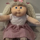Beautiful Vintage Cabbage Patch Kid designer line blond HM44 or 45? New dress