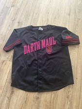 Vintage Star Wars Episode 1 Darth Maul Baseball Jersey 90s Lee Tags XL