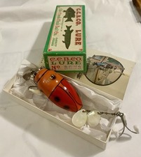 VINTAGE CREEK CHUB BEETLE W/CORRECT BOX ! MOTHER OF PEARL SPINNERS -CATALOG EX