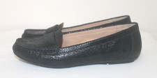 Vionic Black Size 8/39 Loafers Flats Larrun Shoes Women's Slip On Snake Print