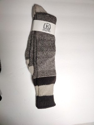 b studio -men's socks - brown - Cashmere blend - Made in USA **F4**