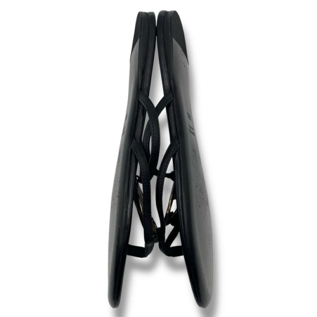 Gucci Thong Sandals Black Leather With Logo Size 35.5 US About5.5 For Women thumbnail 17