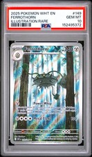 2025 POKEMON WHT EN-WHITE FLARE ILLUSTRATION RARE #149 FERROTHORN PSA 10 on eBay