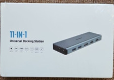 11 in 1 Universal Docking Station USB-C, USB, HDMI, DP, Gigabit LAN, Audio