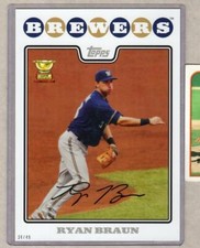 2008 RYAN BRAUN - 2017 Topps All-Star Rookie Cup Reprints - Jumbo 5x7 - x/49