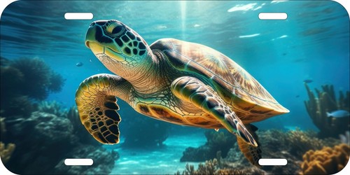 TORTUGA TORTUGA DISEÑO TU PROPIO SURTIDO PLACA DE METAL IMPRESA UV 25 - Imagen 3 de 4