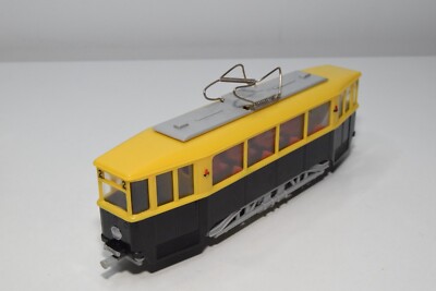 B46 1:60 ?? SIKU KUNSTSTOFF V040 V40 STRASSENBAHN BUS TRAMBUS GELB SCHWARZ EX...