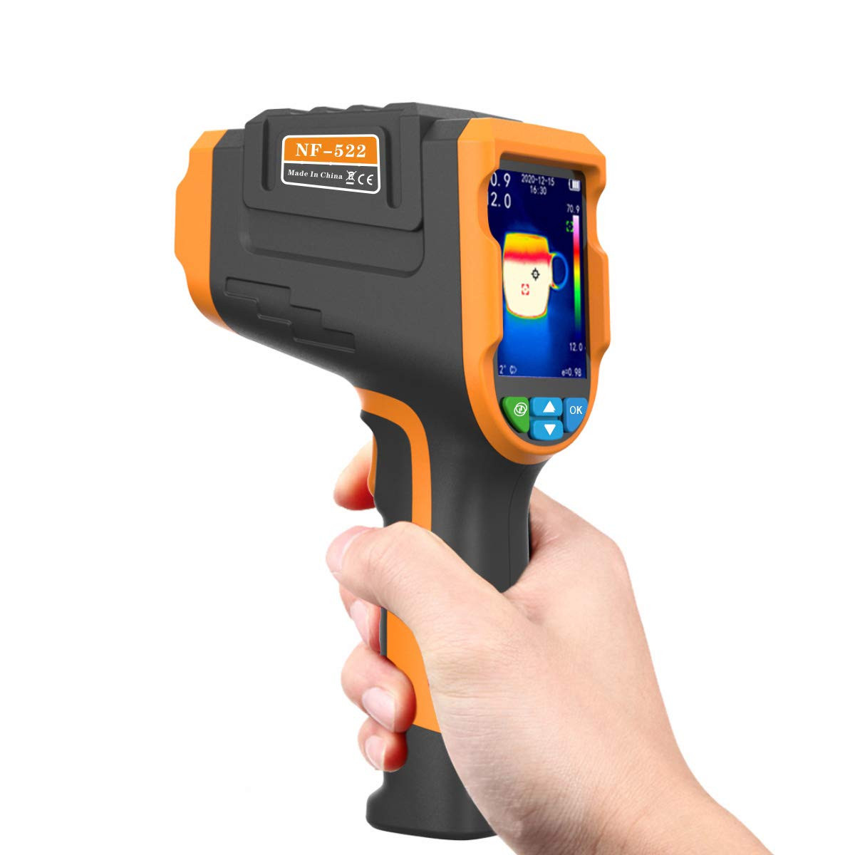Imagerie thermique 220 x 160 pixels avec écran LCD pour détection de pannes