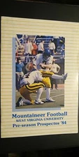 1984 West Virginia Mountaineer Football Media Guide Pre-Season Prospectus L@@K