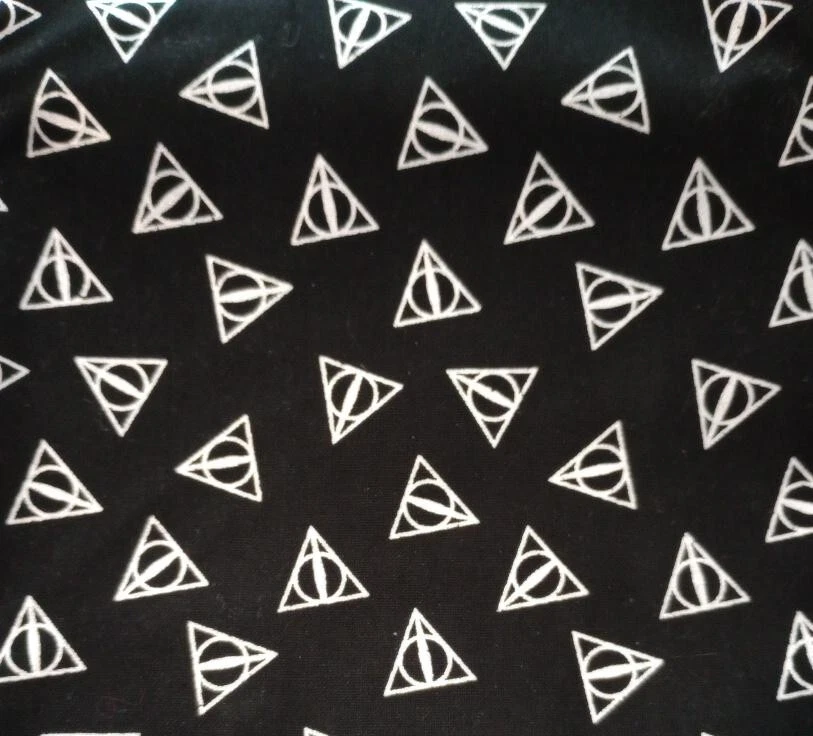 harry potter deathly hallows fun fabric 12 by 10 inch new - Image 2 of 2