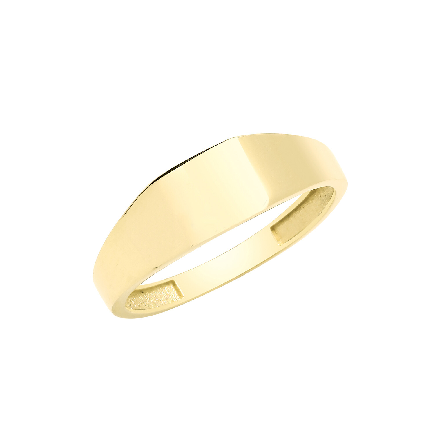 Bague chevalière en or 9k une pièce de haute joaillerie mixte