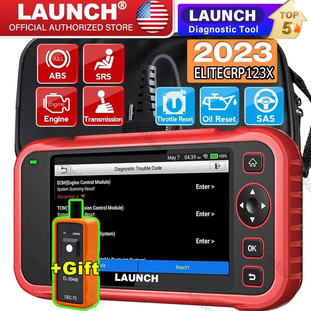 LAUNCH CRP123X Car OBD2 Scanner Code Reader Check Engine ABS SRS Diagnostic  Tool