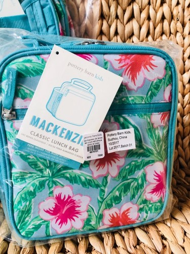 Pottery Barn Kids Small Backpack Flower Palm Lunch Box Water bottle bouquet New - Picture 2 of 7