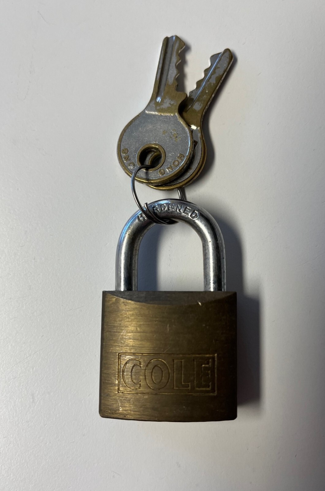 Vintage Cole Padlock w 2 Keys eBay
