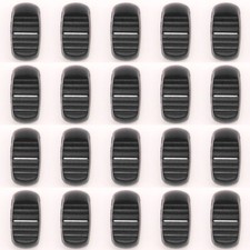 20pcs Fader Knob Cap 23.2mmLx12mmW For Yamaha Soundcraft Mixer hole 4mm Black 