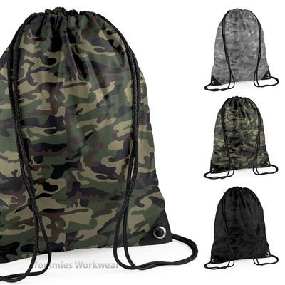 camo gym backpack