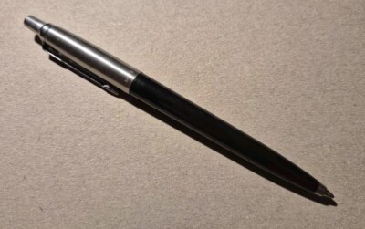 Parker JOTTER  Kugelschreiber Edelstahl Bond Street Black M Blau Vintage  Orig.