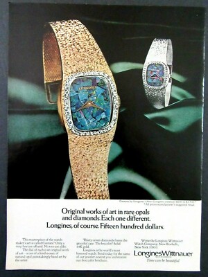 1976 LONGINES WITTNAUER Watch Company CANTATA Masterpiece Magazine