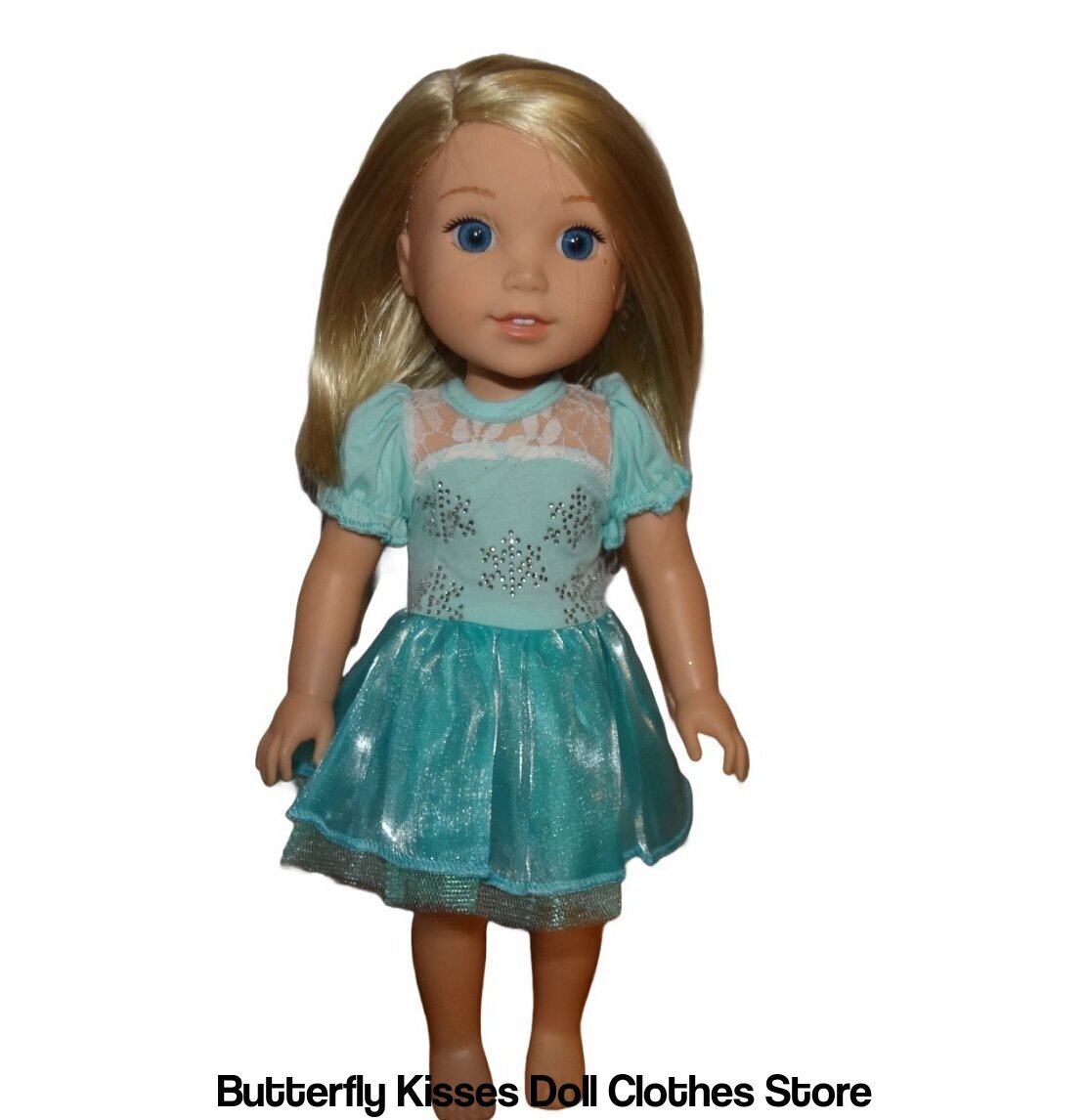 Doll Clothes Fits 18&rdquo; American Girl   Sparkle Snowflake Dress 