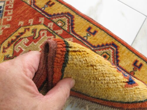 Small Vintage Oriental Rug 20x39 in Turkish Rug Wool Rug Hand Made Rug Boho Rug - Picture 14 of 14