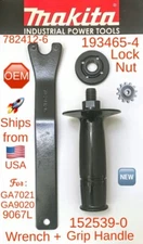 MAKITA OEM 193465-4 L/Nut + 782412-6 Wrench + 152539-0 G/Handle for GA7021 9067L