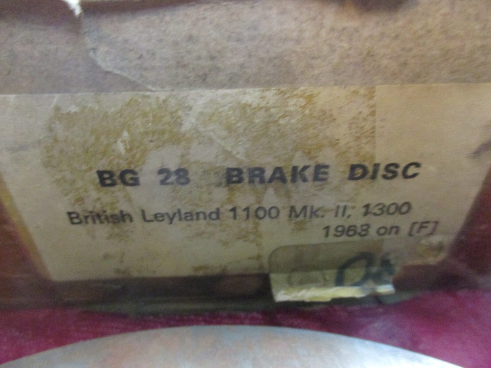 Austin America, MG1100 MKII, 1300 brake disc NOS original Lockheed BG28 ...