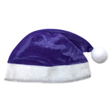 Child Purple Plush Santa Hat  FUN XMAS, CHRISTMAS, HOLIDAY, COSTUME, PARTY HAT