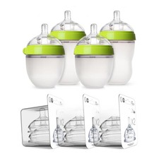 Baby Bottle Set, Green 7 pcs 