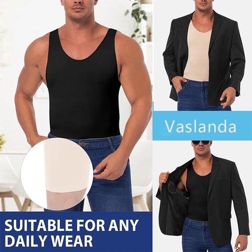 Mens Body Shaper Slimming Compression Bodysuit Tummy Control Fajas Para Hombres - Picture 10 of 16