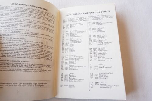 1974 abc British Railways Locoshed Book Ian Allan Spotters No Underlinings - Picture 3 of 10
