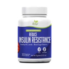 Reduce Insulin Resistance – Healthy A1C Levels - 100 Natural and Herbal