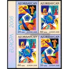 S51850 Azerbaijan MNH 2006 Europa Cept Block Of 4 From Booklet