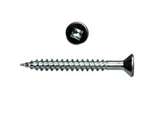 No. 8 x 1-1/2" Square Drive Wood Screws BZP Countersunk Head - Box 200