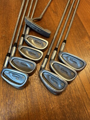 WILSON MATRIX MEN'S OVERSIZE DISTANCE TECHNOLOGY IRON SET 3-9, Steel RH 6.2ys15