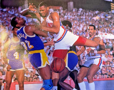 1989 Rick Mahorn Detroit Pistons Basketball illustrated