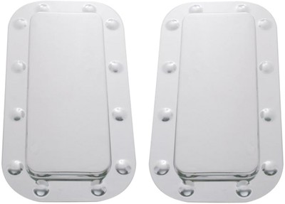 Set of 2 Peterbilt 379 377 359 Sleeper Vent Door Covers stainless steel W/ Trim