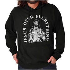 Christian Jesus Over Everything Hoodie Sweatshirt Women Men