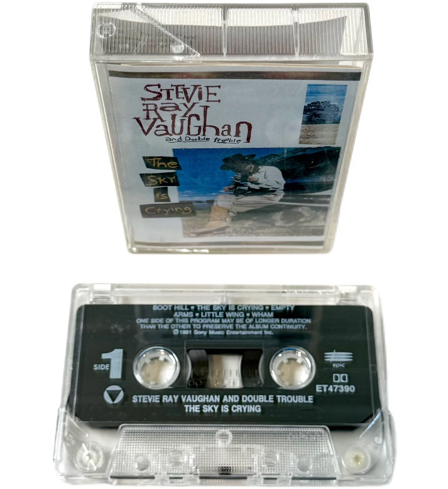 STEVIE RAY VAUGHAN and Double Trouble The Sky Is Crying Cassette Tape 1991 Sony - Image 3 of 4