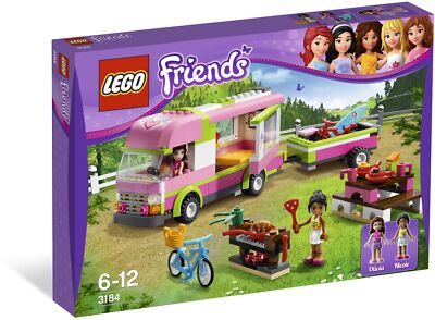 LEGO 3184 Friends Series Adventure Camper with trailer Olivia & Nicole 309 Pcs