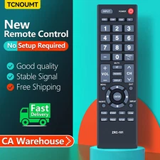 ZRC-101 Remote Control For Insignia LCD TV NS-LCD19-09 NS-LCD32-09 NS-LCD37-09