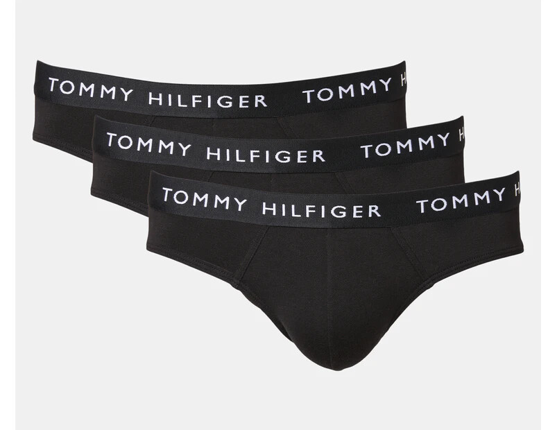 Tommy Hilfiger Men's Recycled Essentials Brief Underwear Black 3-Pack