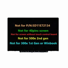For 5D10Y67266 Lenovo 300e Chromebook 2nd Gen LCD Display Touch Screen Assembly 