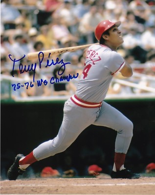 TONY PEREZ CINCINNATI REDS 75,76 WS CHAMPS ACTION SIGNED 8x10 | eBay