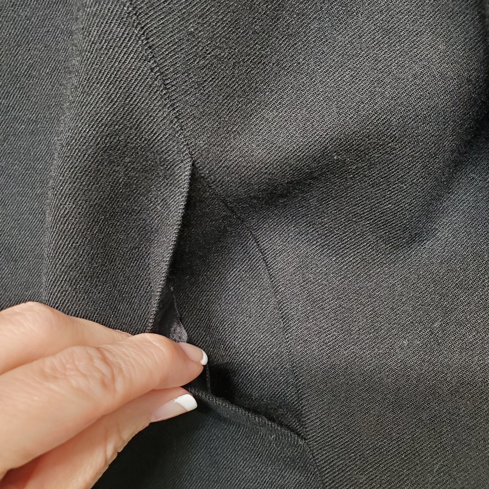 Talbots Blazer Womens 8 Black Solid Pockets 100% … - image 10