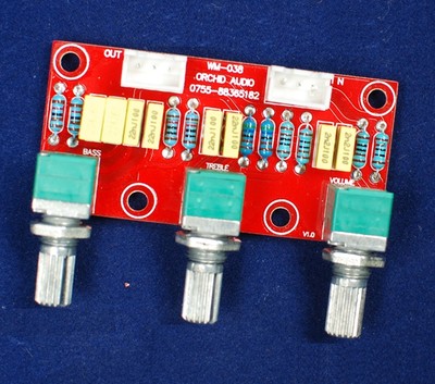 1PCS HIFI Amplifier Passive Tone Board Bass Treble Volume Control Preamp Board 